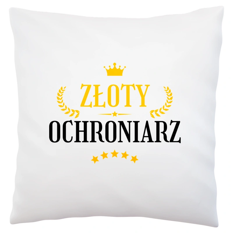 Złoty Ochroniarz - Poduszka Biała