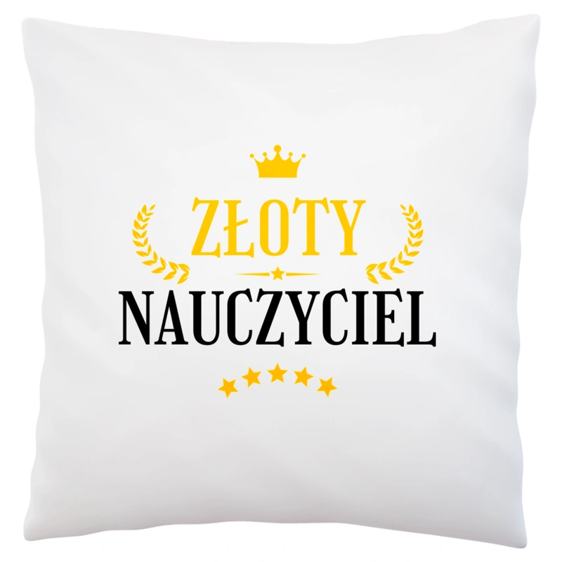 Złoty Nauczyciel - Poduszka Biała