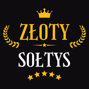 Złoty Sołtys - Męska Koszulka Czarna