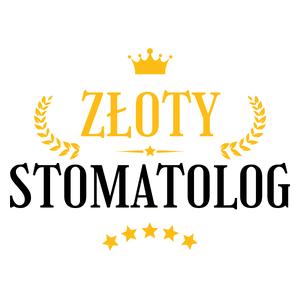 Złoty Stomatolog - Kubek Biały