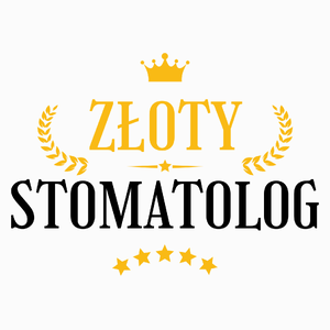 Złoty Stomatolog - Poduszka Biała