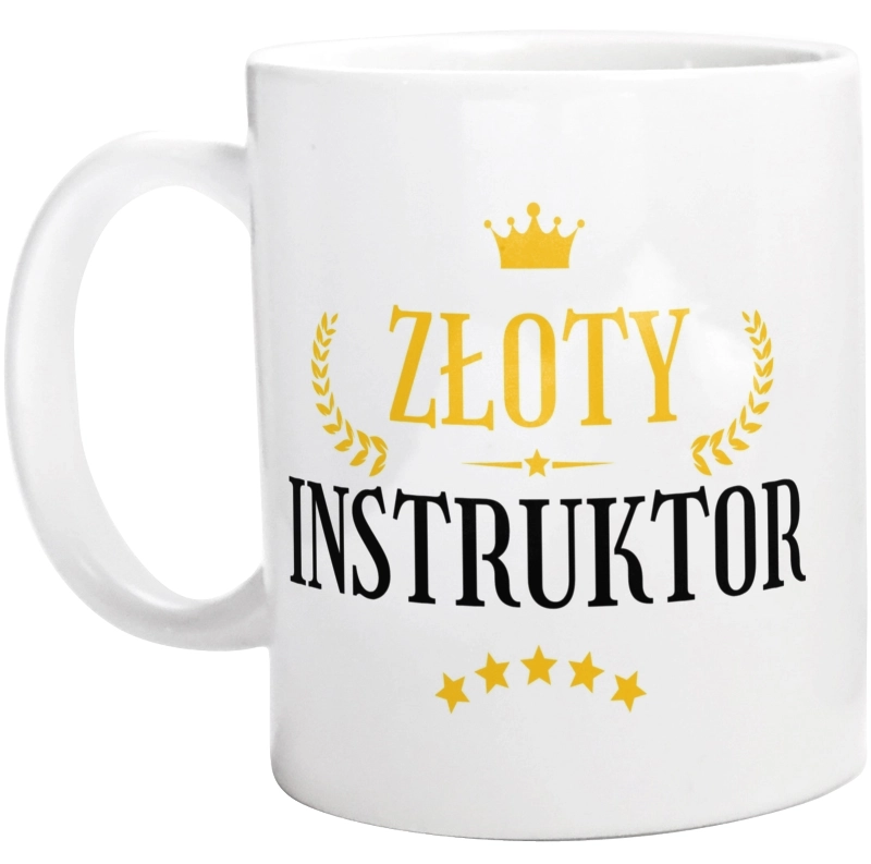 Złoty Instruktor - Kubek Biały