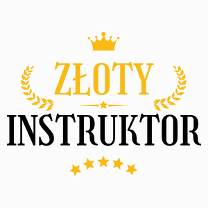 Złoty Instruktor - Poduszka Biała