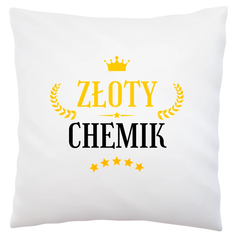 Złoty Chemik - Poduszka Biała