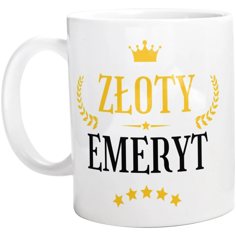 Złoty Emeryt - Kubek Biały