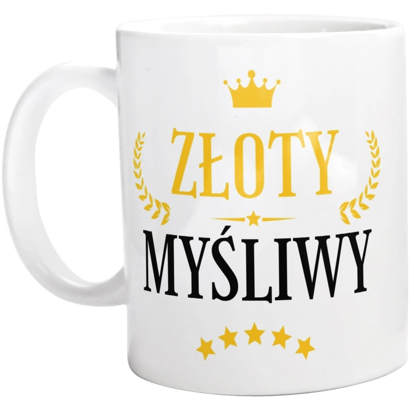 Złoty Myśliwy - Kubek Biały