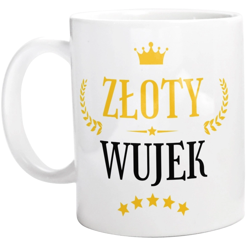 Złoty wujek - Kubek Biały