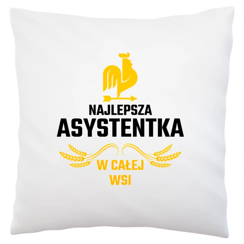 Najlepsza Asystentka W Całej Wsi - Poduszka Biała