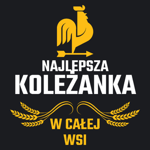 Najlepsza Koleżanka W Całej Wsi - Damska Koszulka Czarna