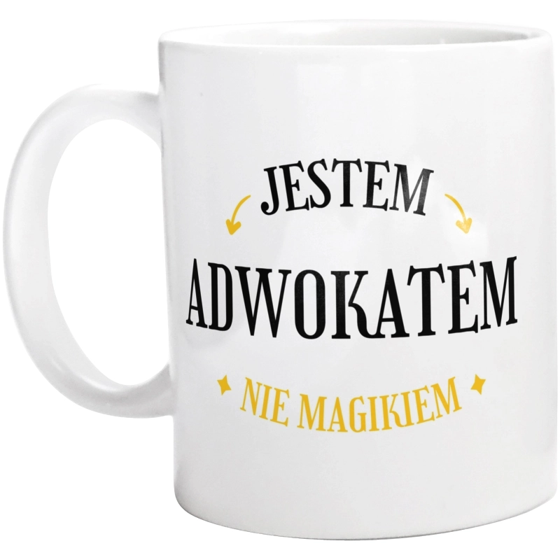 Jestem Adwokatem Nie Magikiem - Kubek Biały