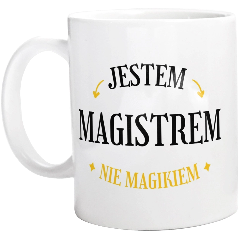 Jestem Magistrem Nie Magikiem - Kubek Biały