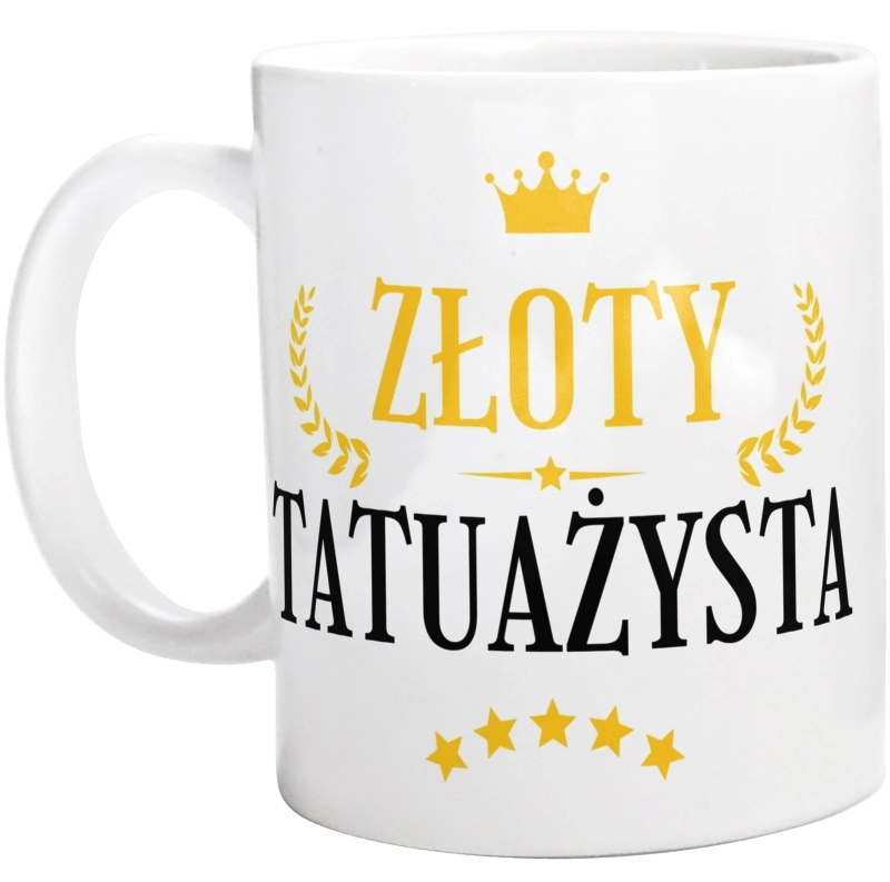 Złoty Tatuażysta - Kubek Biały