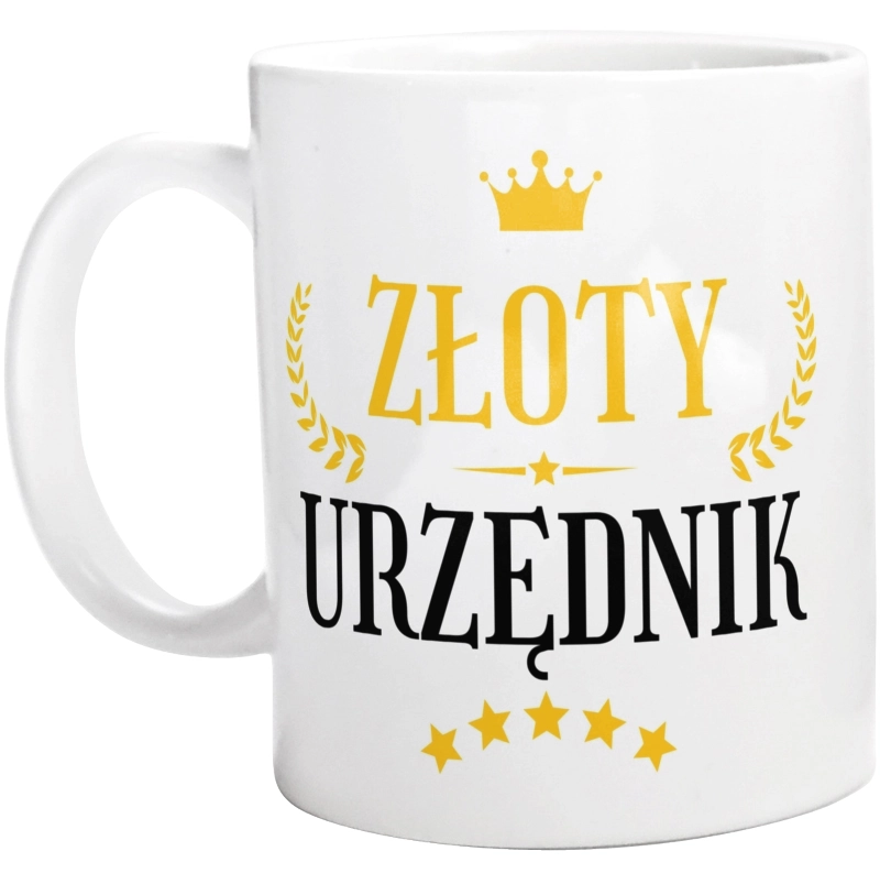 Złoty urzędnik - Kubek Biały