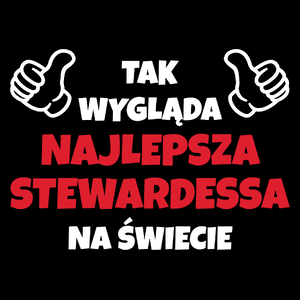 Tak Wygląda Najlepsza Stewardessa Na Świecie - Torba Na Zakupy Czarna