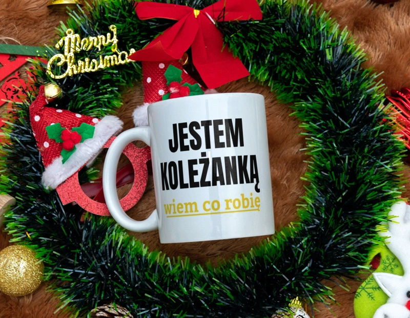 Jestem Koleżanką Wiem Co Robię - Kubek Biały