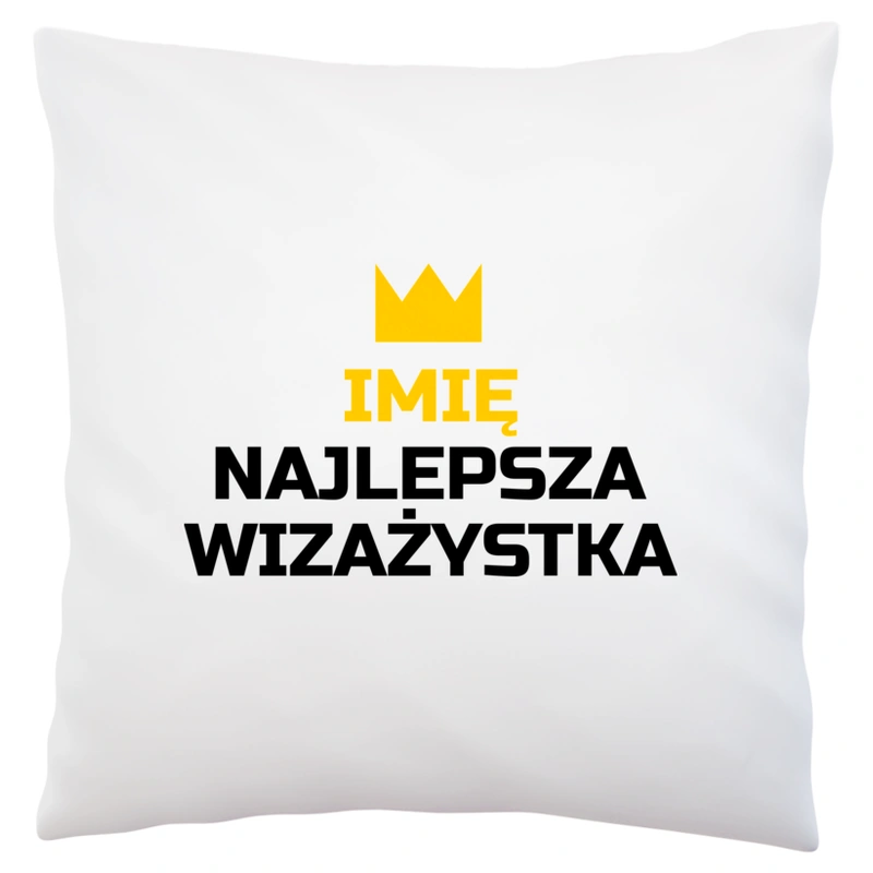 TWOJE IMIĘ najlepsza wizażystka - Poduszka Biała