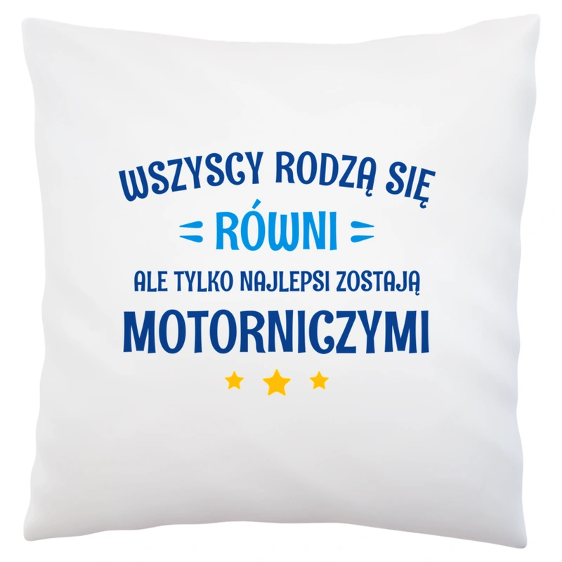 Tylko Najlepsi Zostają Motorniczymi - Poduszka Biała