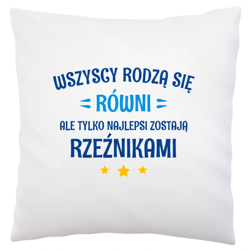 Tylko Najlepsi Zostają Rzeźnikami - Poduszka Biała