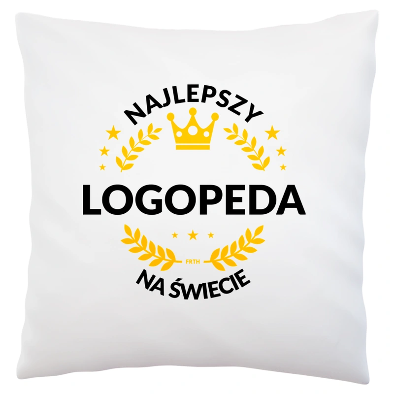 Najlepszy Logopeda Na Świecie - Poduszka Biała