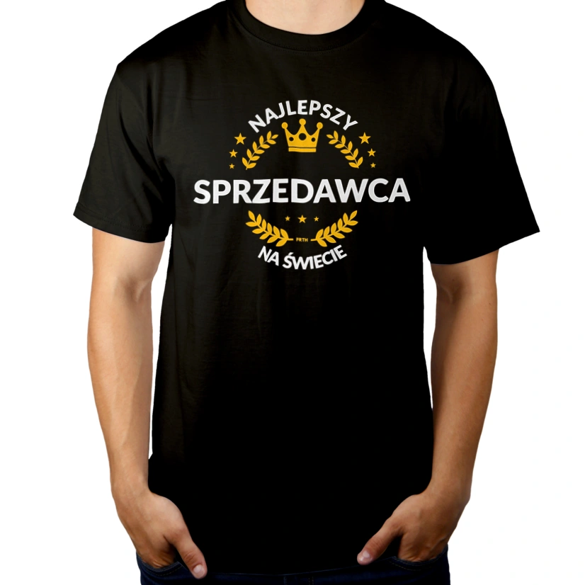 Najlepszy Sprzedawca Na Świecie - Męska Koszulka Czarna