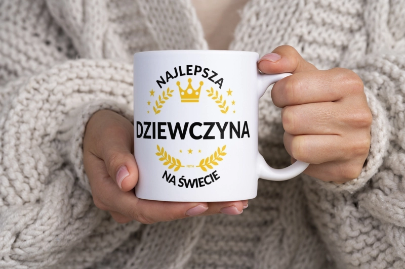 najlepsza dziewczyna na świecie - Kubek Biały