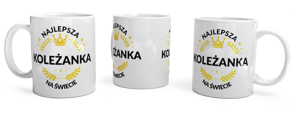 najlepsza koleżanka na świecie - Kubek Biały