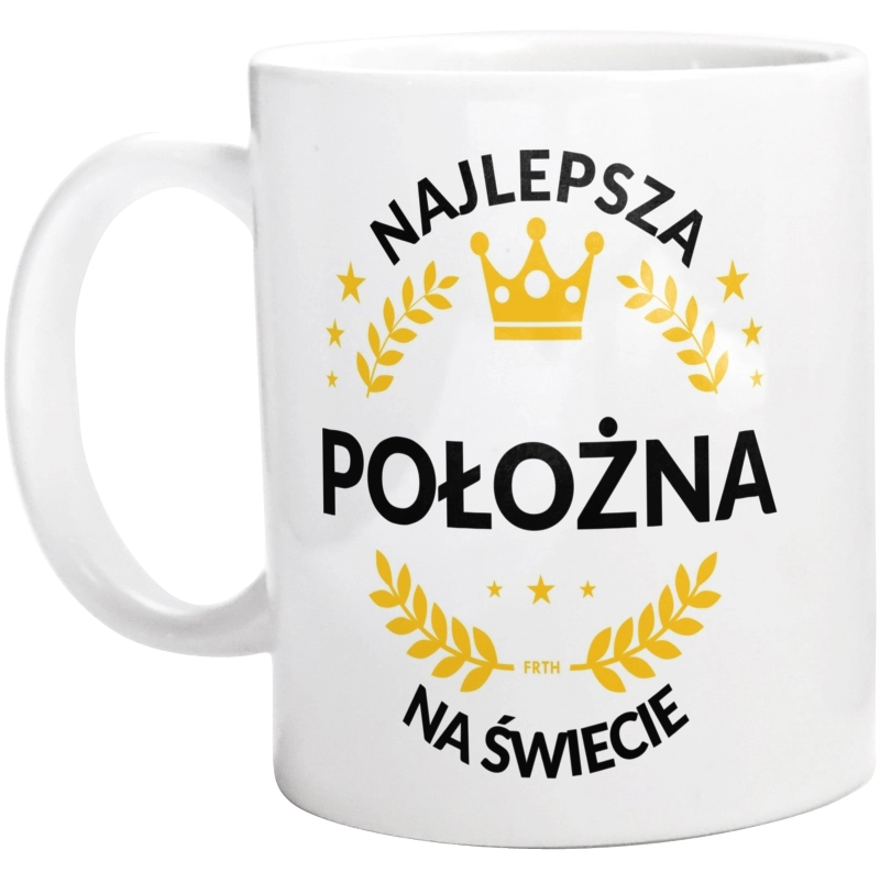 najlepsza położna na świecie - Kubek Biały