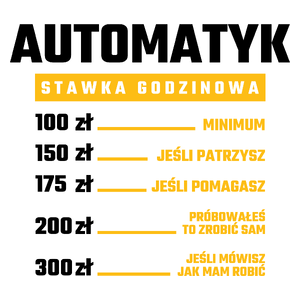 Stawka Godzinowa Automatyk - Kubek Biały