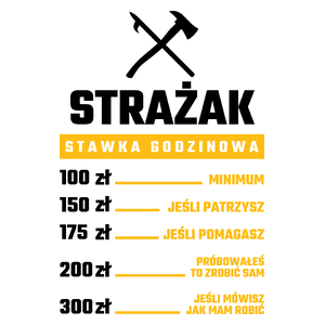 Stawka Godzinowa Strażak - Kubek Biały