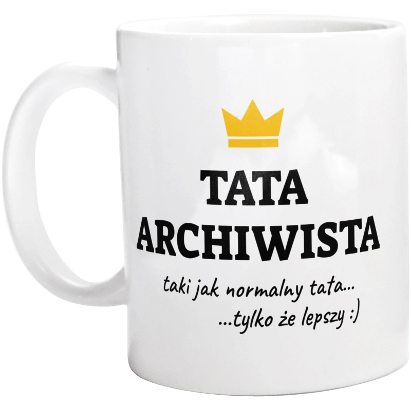 Tata Archiwista Lepszy - Kubek Biały