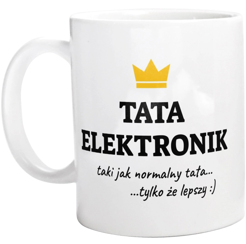 Tata Elektronik Lepszy - Kubek Biały