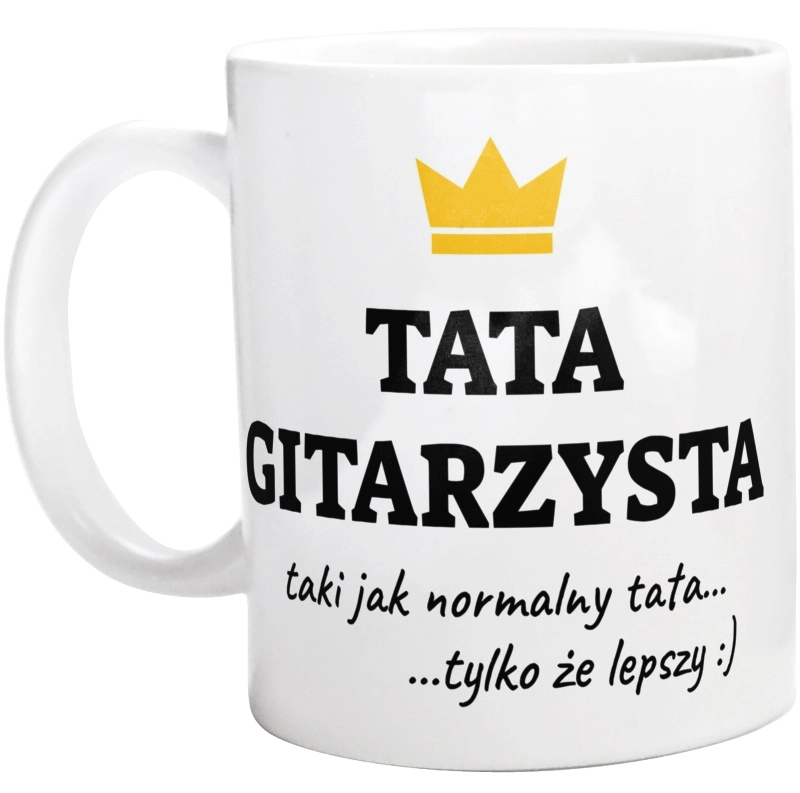 Tata Gitarzysta Lepszy - Kubek Biały