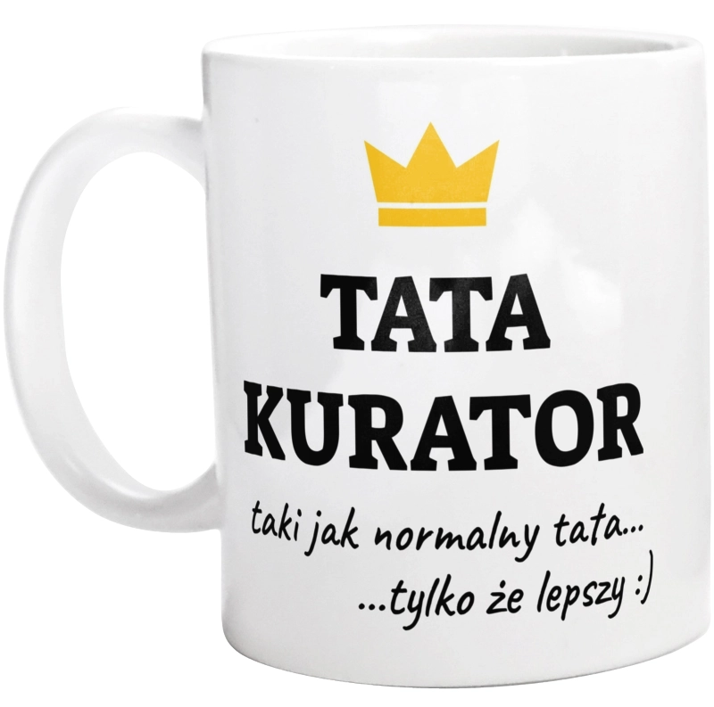 Tata Kurator Lepszy - Kubek Biały