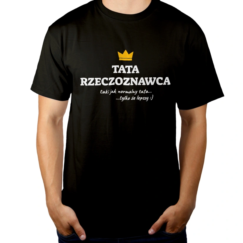 Tata Rzeczoznawca Lepszy - Męska Koszulka Czarna