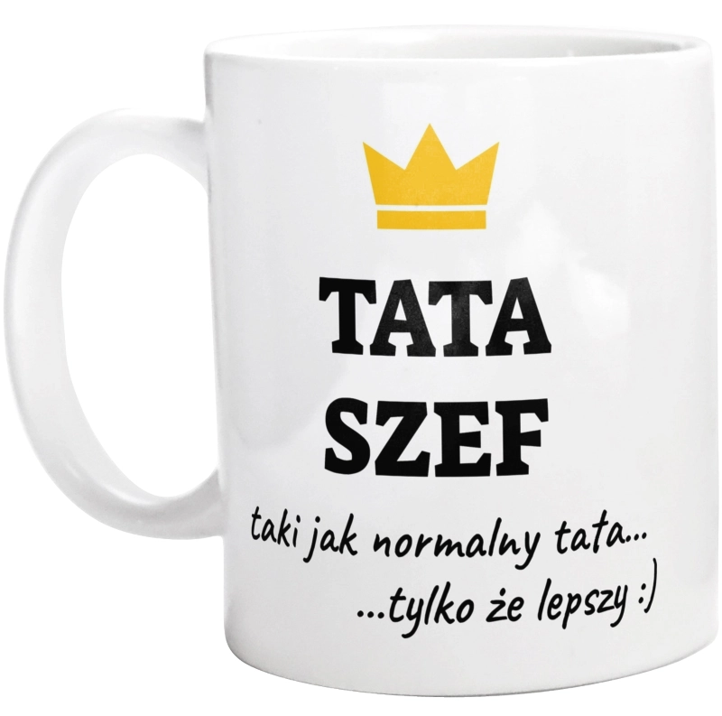 Tata Szef Lepszy - Kubek Biały