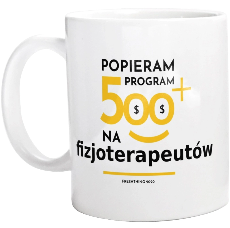 Program 500 Plus Na Fizjoterapeutów - Kubek Biały