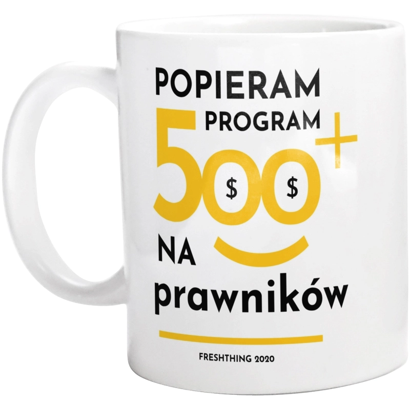 Program 500 Plus Na Prawników - Kubek Biały