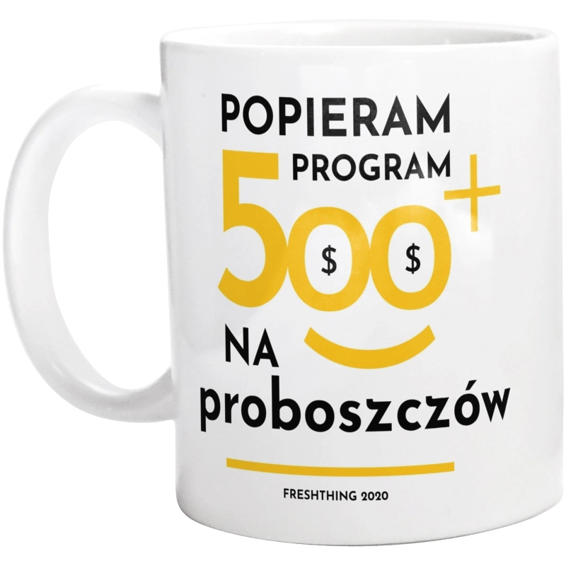 Program 500 Plus Na Proboszczów - Kubek Biały