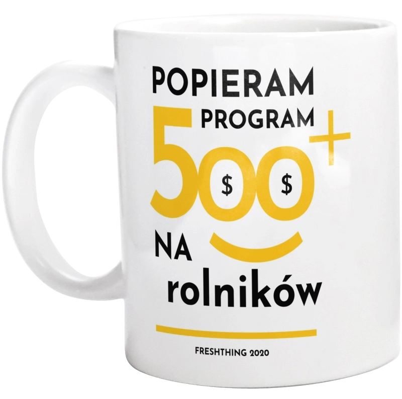 Program 500 Plus Na Rolników - Kubek Biały