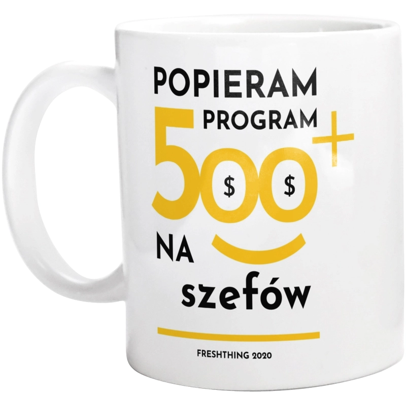 Program 500 Plus Na Szefów - Kubek Biały