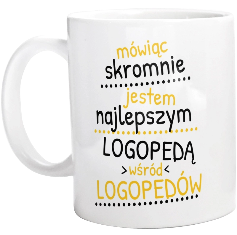 Mówiąc Skromnie - Logopeda - Kubek Biały