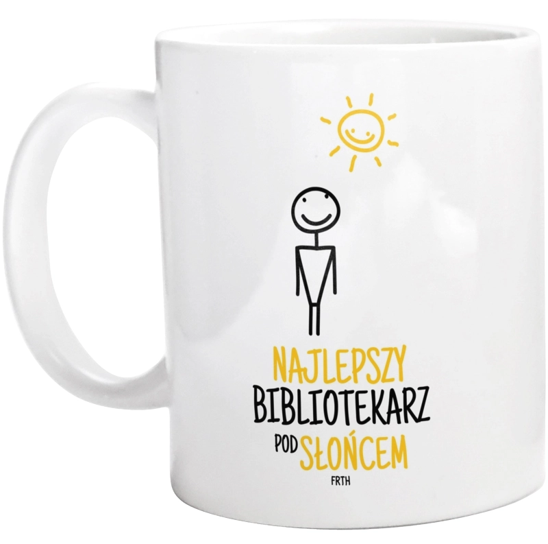 Najlepszy Bibliotekarz Pod Słońcem - Kubek Biały