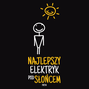 Najlepszy Elektryk Pod Słońcem - Męska Koszulka Czarna