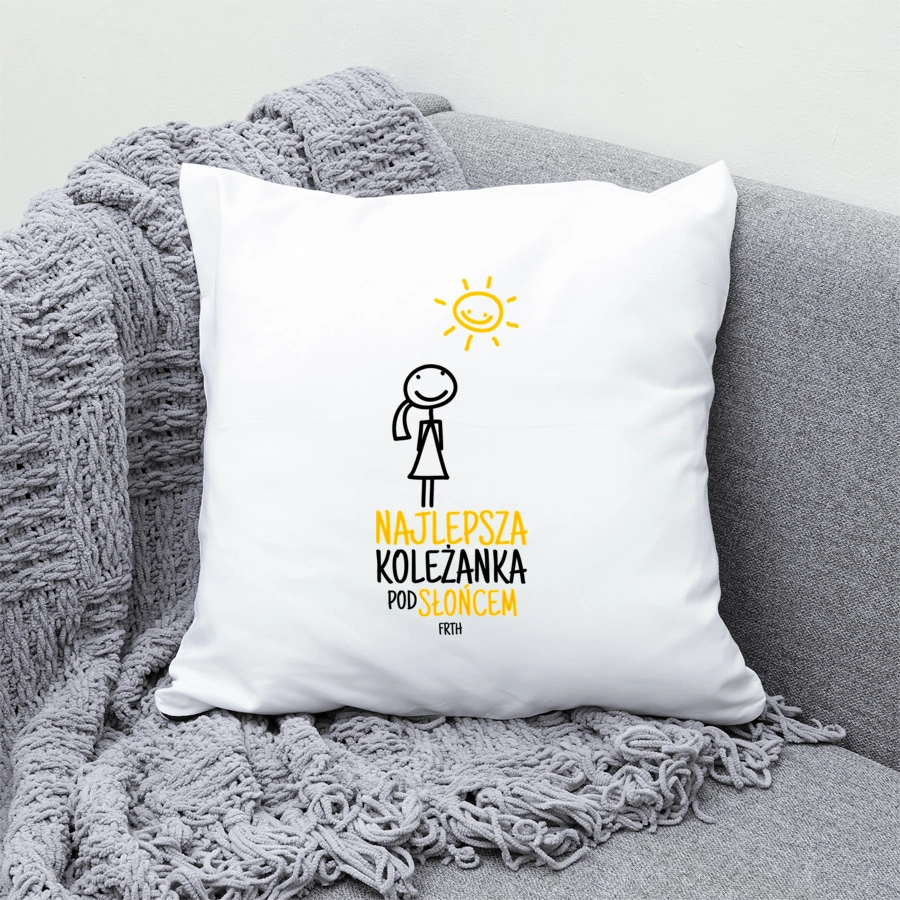Najlepsza Koleżanka Pod Słońcem - Poduszka Biała