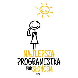 Najlepsza Programistka Pod Słońcem - Kubek Biały