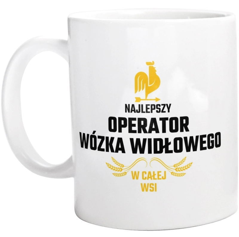 Najlepszy operator wózka widłowego w całej wsi - Kubek Biały