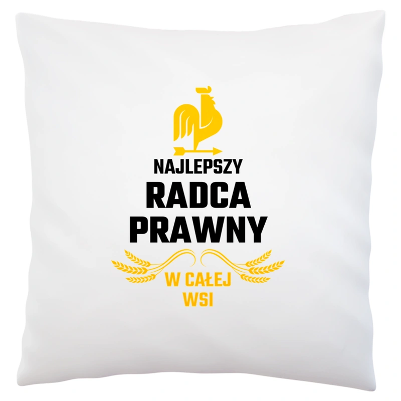 Najlepszy radca prawny w całej wsi - Poduszka Biała