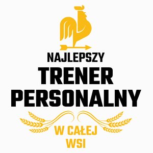 Najlepszy trener personalny w całej wsi - Poduszka Biała