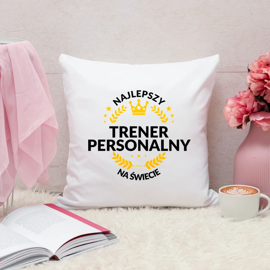 Najlepszy Trener Personalny Na Świecie - Poduszka Biała