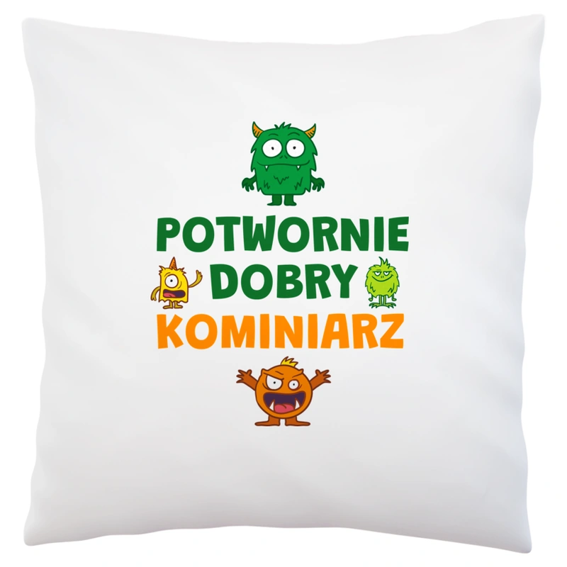 Potwornie Dobry Kominiarz - Poduszka Biała